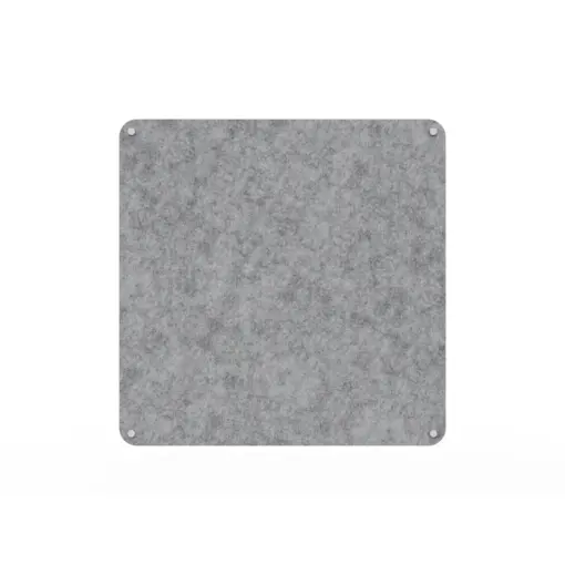 Acouline frameless acoustic pinboard, 900mm W x 900mm H, Flint