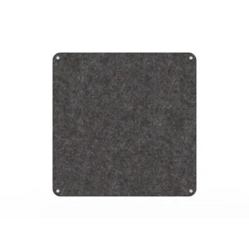Acouline frameless acoustic pinboard, 900mm W x 900mm H, Char