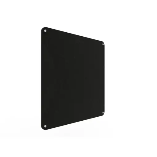 Acouline frameless acoustic pinboard, 900mm W x 900mm H, Coal