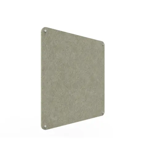 Acouline frameless acoustic pinboard, 900mm W x 900mm H, Moss
