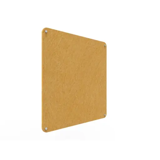 Acouline frameless acoustic pinboard, 900mm W x 900mm H, Reed
