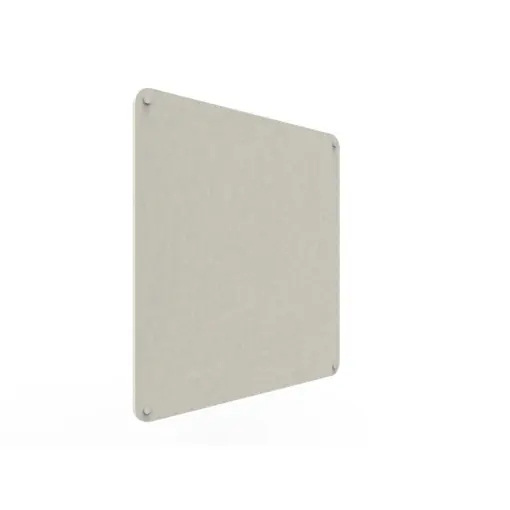 Acouline frameless acoustic pinboard, 900mm W x 900mm H, Frost