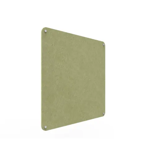Acouline frameless acoustic pinboard, 900mm W x 900mm H, Fern