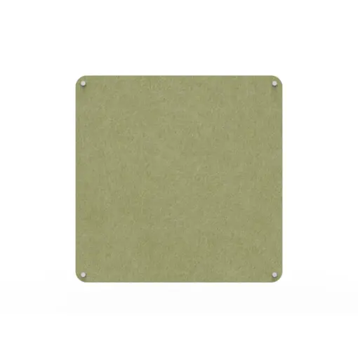 Acouline frameless acoustic pinboard, 900mm W x 900mm H, Fern