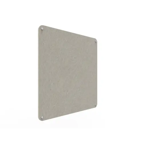 Acouline frameless acoustic pinboard, 900mm W x 900mm H, Mist